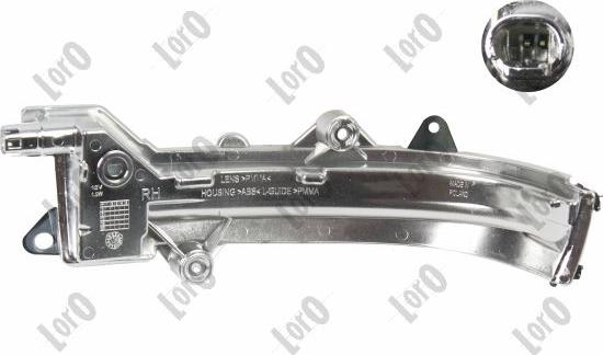 ABAKUS 050-28-862S - KIERUNKOWSKAZ LUSTERKA SUZUKI SX4 S-CROSS. VITARA 08.13- PR LED