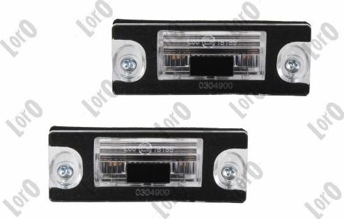 ABAKUS 003-04-905LED - OŚWIETLENIE TABLICY REJ. AUDI A3.A4 11.94-05.03 PR-LE LED