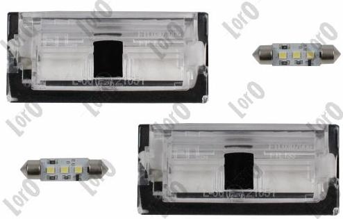 ABAKUS 003-07-905LED - OŚWIETLENIE TABLICY REJ. BMW 3 12.97-07.06 PR-LE LED