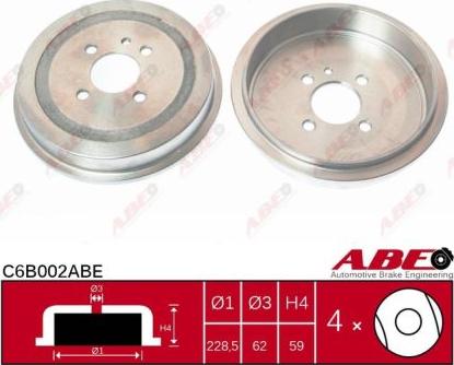 ABE C6B002ABE — Bęben hamulcowy