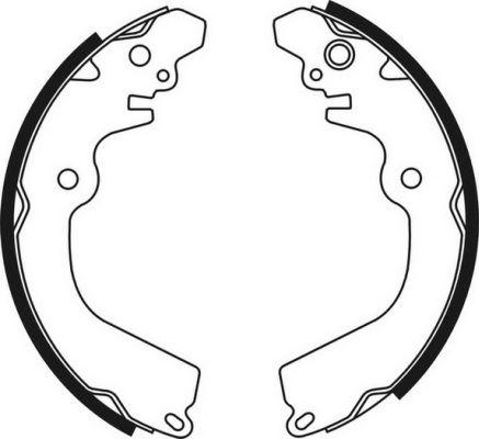 ABE C05050ABE — Zestaw szczęk hamulcowych