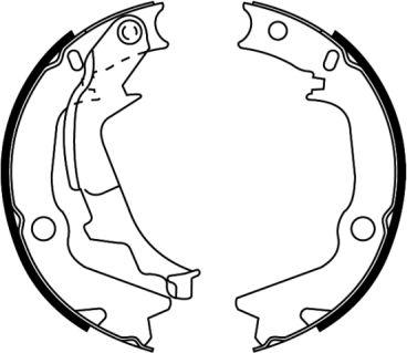 ABE C00526ABE — Zestaw szczęk hamulcowych