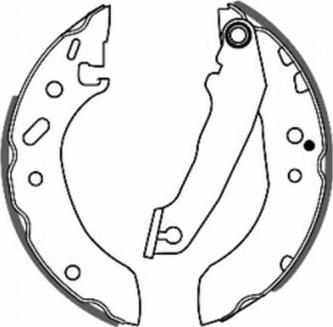 ABE C0G021ABE — Zestaw szczęk hamulcowych