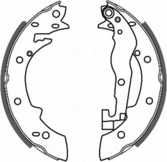 ABE C0P001ABE — Zestaw szczęk hamulcowych