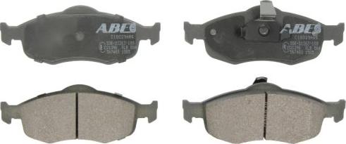 ABE C1G029ABE — Zestaw klocków hamulcowych, hamulce tarczowe