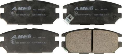 ABE C25007ABE — Zestaw klocków hamulcowych, hamulce tarczowe