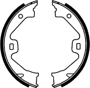 ABE CRK000ABE — Zestaw szczęk hamulcowych, hamulec postojowy