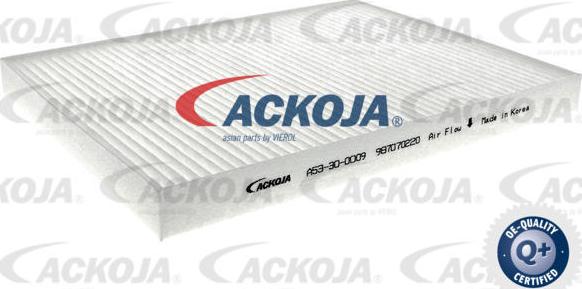 ACKOJA A53-30-0009 — Filtr kabinowy