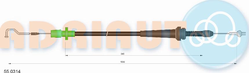 Adriauto 55.0314 — Linka gazu