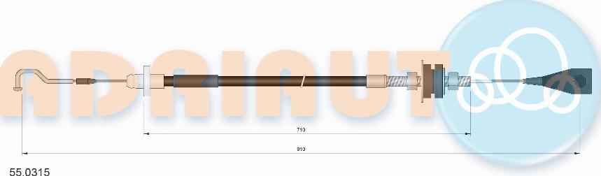 Adriauto 55.0315 - Linka gazu