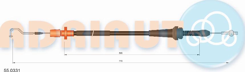 Adriauto 55.0331 — Linka gazu