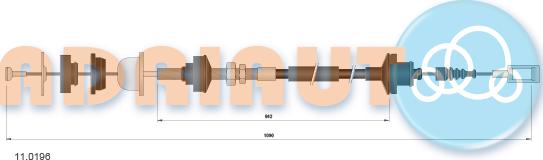 Adriauto 11.0196 — Cięgło, sterowanie sprzęgłem