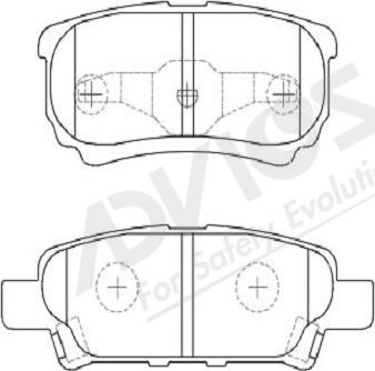 Blue Print ADA104209 - Klocek hamulcowy kpl.