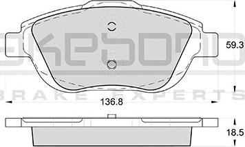 Maxgear 19-1553 - KLOCKI HAM. CITROEN P. C3-PICASSO 09--DS3 10-