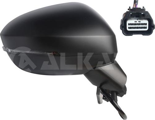 Alkar 9042764 - LUSTERKO ZEWNĘTRZNE NISSAN JUKE 08.19- PR