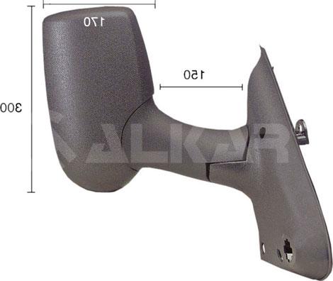 Alkar 9238960 — Lusterko zewnętrzne