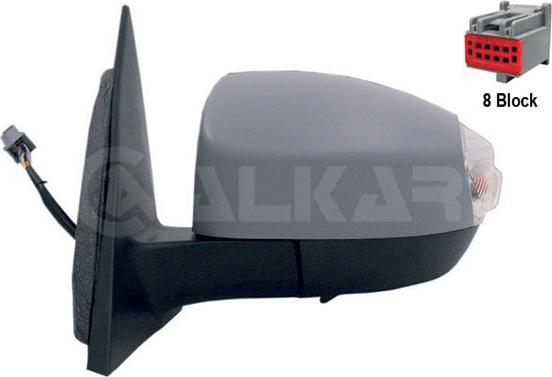 Alkar 9239375 - LUSTERKO ZEWNĘTRZNE FORD S-MAX 05.06-06.07 LE