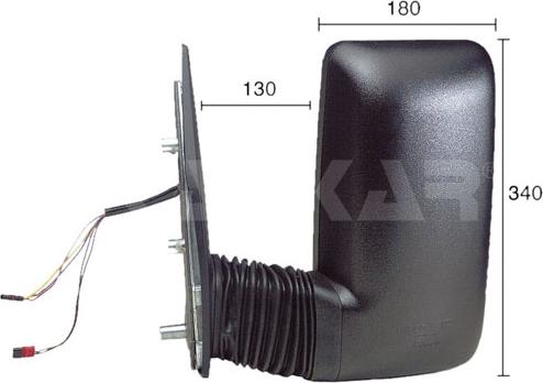 Alkar 9237977 — Lusterko zewnętrzne