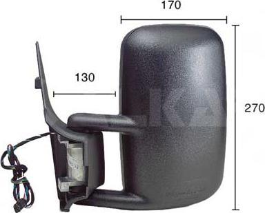 Alkar 9225910 — Lusterko zewnętrzne