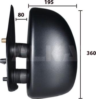 Alkar 9225921 — Lusterko zewnętrzne