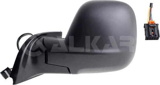 Alkar 9225836 - LUSTERKO ZEWNĘTRZNE CITROEN BERLINGO. OPEL COMBO. PEUGEOT PARTNER 06.18-> LE