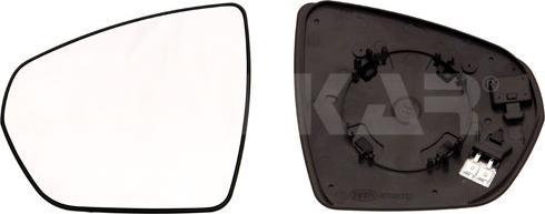 Alkar 6431882 - WKŁAD LUSTERKA OPEL GRANDLAND X. PEUGEOT 3008. 5008 II. VAUXHALL GRANDLAND X 05.16-> LE