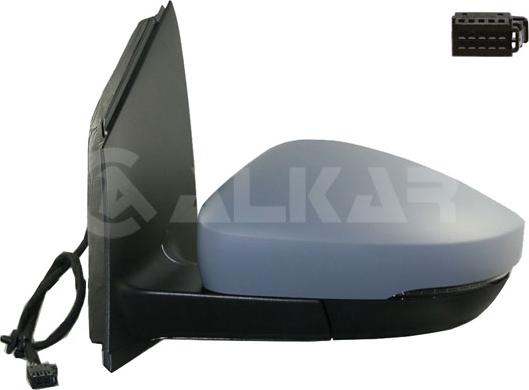 Alkar 6135123 - LUSTERKO ZEWNĘTRZNE VW POLO 07.10-05.17 LE