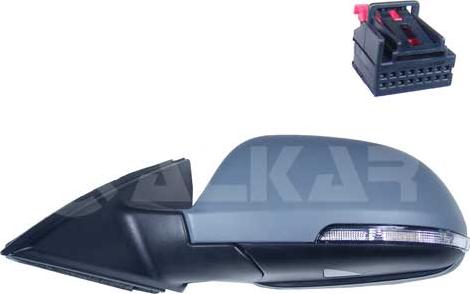 Alkar 6129577 - LUSTERKO ZEWNĘTRZNE SKODA SUPERB II 03.08-05.15 LE