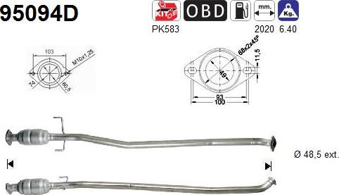 AS 95094D — Katalizator