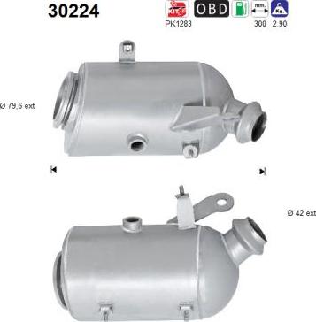 AS 30224 - KATALIZATOR RENAULT TWINGO 0.9TCE EURO 6