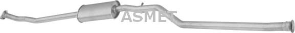 Asmet 09.072 - Tłumik układu wydechowego przód