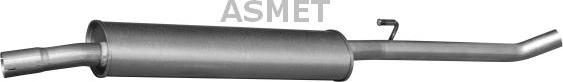 Asmet 09.100 - Tłumik układu wydechowego przód