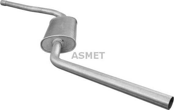 Asmet 04.089 - Tłumik układu wydechowego przód