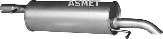 Asmet 04.083 - Tłumik układu wydechowego tył