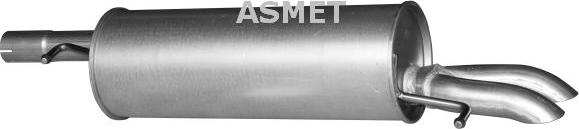 Asmet 04.076 - Tłumik układu wydechowego tył