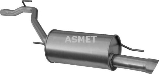 Asmet 04.071 - Tłumik układu wydechowego tył