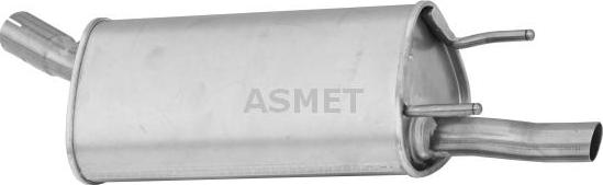 Asmet 05.094 - Tłumik układu wydechowego tył