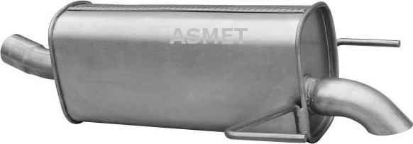 Asmet 05.184 - Tłumik układu wydechowego tył