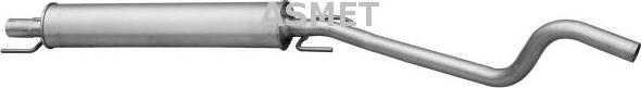 Asmet 05.181 - Tłumik układu wydechowego przód
