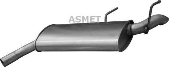 Asmet 05.176 - Tłumik układu wydechowego tył