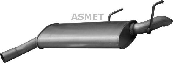 Asmet 05.178 - Tłumik układu wydechowego tył