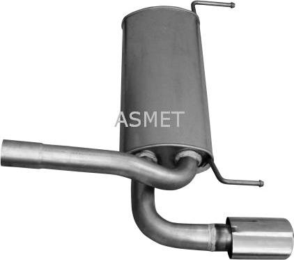 Asmet 05.253 - Tłumik układu wydechowego tył