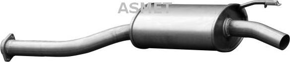 Asmet 01.011 - Tłumik układu wydechowego środkowy