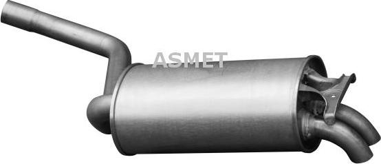 Asmet 01.024 - Tłumik układu wydechowego tył