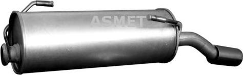 Asmet 08.062 - Tłumik układu wydechowego tył