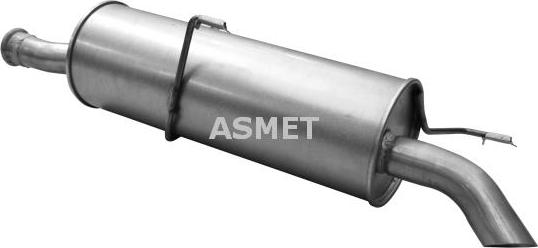 Asmet 08.015 - Tłumik układu wydechowego tył