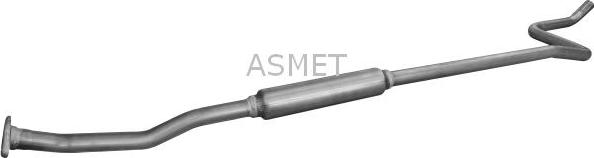 Asmet 08.088 - Tłumik układu wydechowego środkowy