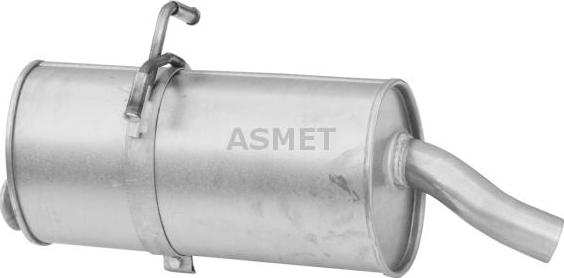 Asmet 08.079 - Tłumik układu wydechowego tył