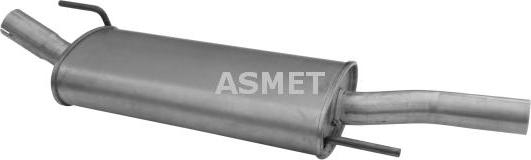 Asmet 03.030 - Tłumik układu wydechowego tył