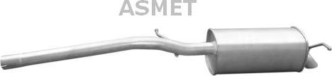 Asmet 03.109 - Tłumik układu wydechowego tył
